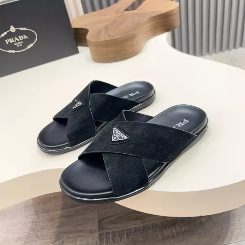 Prada Slippers For Men #1329873 $92.00 USD, Wholesale Replica Prada Slippers