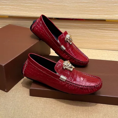 Replica Versace Leather Shoes For Men #1330113 $72.00 USD for Wholesale
