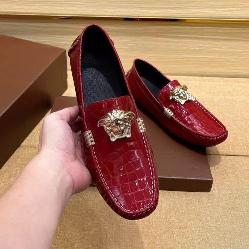 Replica Versace Leather Shoes For Men #1330113 $72.00 USD for Wholesale