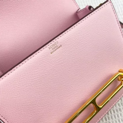 Replica Hermes AAA Quality Messenger Bags In Gold For Women #1330169 $72.00 USD for Wholesale