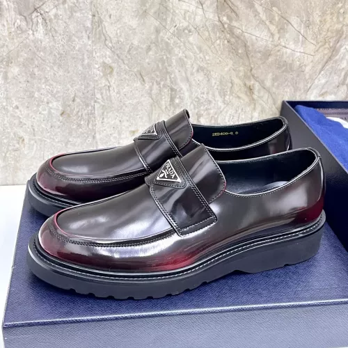 Prada Leather Shoes For Men #1330236 $155.00 USD, Wholesale Replica Prada Leather Shoes