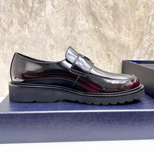 Replica Prada Leather Shoes For Men #1330236 $155.00 USD for Wholesale