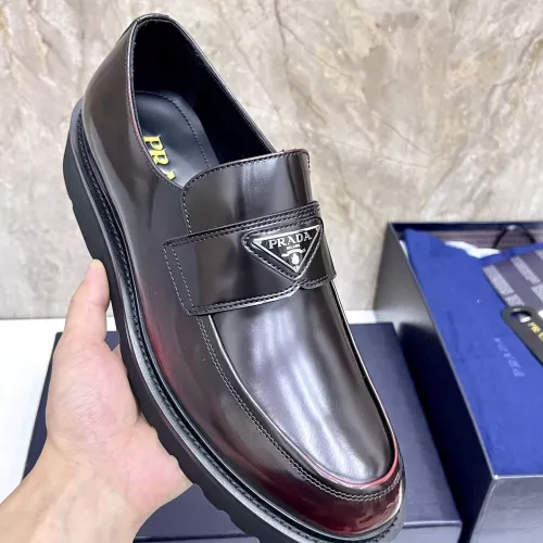 Replica Prada Leather Shoes For Men #1330236 $155.00 USD for Wholesale