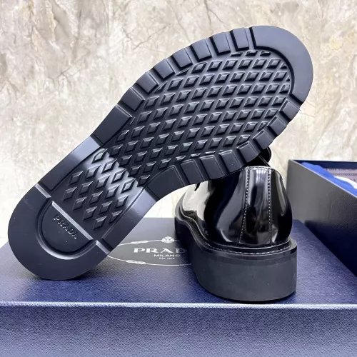 Replica Prada Leather Shoes For Men #1330237 $155.00 USD for Wholesale