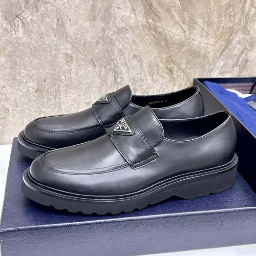 Prada Leather Shoes For Men #1330238 $155.00 USD, Wholesale Replica Prada Leather Shoes