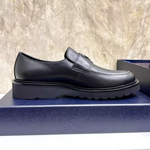 Replica Prada Leather Shoes For Men #1330238 $155.00 USD for Wholesale