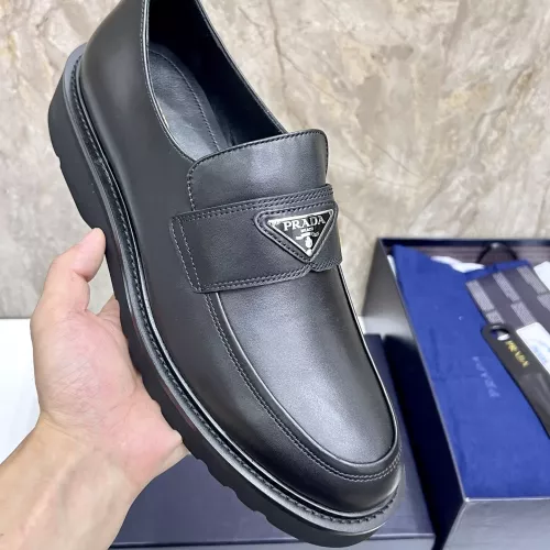 Replica Prada Leather Shoes For Men #1330238 $155.00 USD for Wholesale