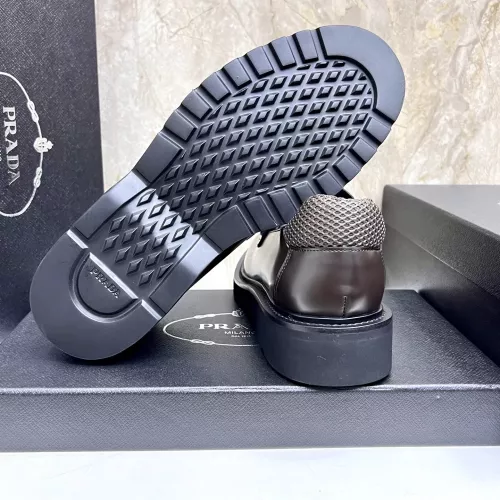 Replica Prada Leather Shoes For Men #1330380 $155.00 USD for Wholesale