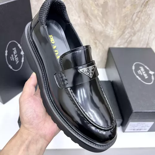 Replica Prada Leather Shoes For Men #1330381 $155.00 USD for Wholesale