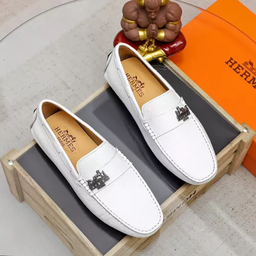 Replica Hermes Leather Shoes For Men #1330763 $72.00 USD for Wholesale