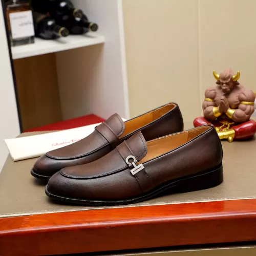 Salvatore Ferragamo Leather Shoes For Men #1330774 $85.00 USD, Wholesale Replica Salvatore Ferragamo Leather Shoes