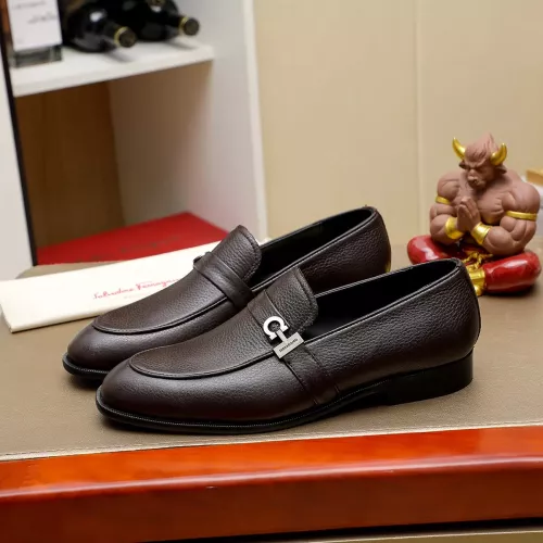 Salvatore Ferragamo Leather Shoes For Men #1330781 $85.00 USD, Wholesale Replica Salvatore Ferragamo Leather Shoes