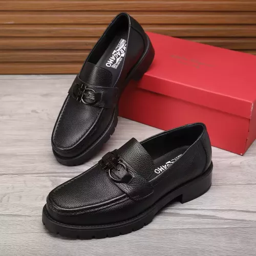 Salvatore Ferragamo Leather Shoes For Men #1330803 $96.00 USD, Wholesale Replica Salvatore Ferragamo Leather Shoes