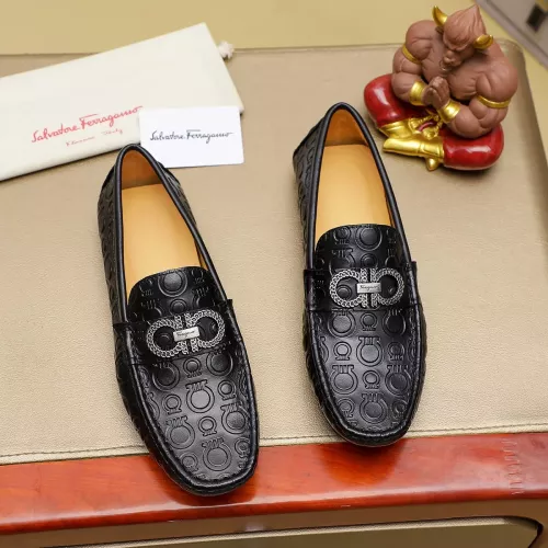 Salvatore Ferragamo Leather Shoes For Men #1330812 $76.00 USD, Wholesale Replica Salvatore Ferragamo Leather Shoes