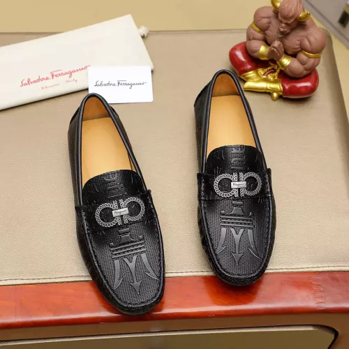Salvatore Ferragamo Leather Shoes For Men #1330814 $76.00 USD, Wholesale Replica Salvatore Ferragamo Leather Shoes