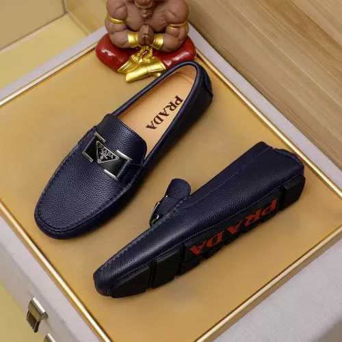 Prada Leather Shoes For Men #1330816 $76.00 USD, Wholesale Replica Prada Leather Shoes