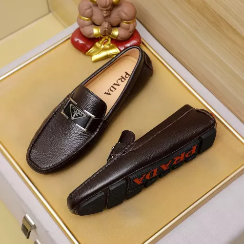 Prada Leather Shoes For Men #1330817 $76.00 USD, Wholesale Replica Prada Leather Shoes