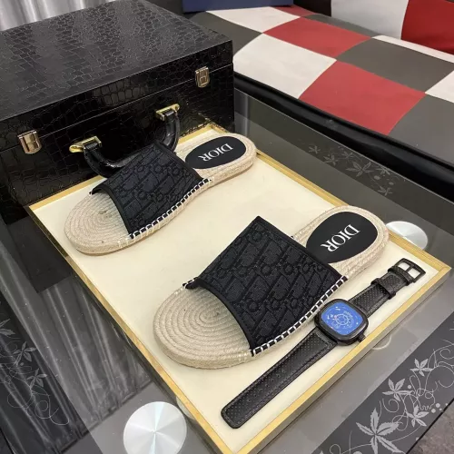 Replica Christian Dior Slippers For Men #1330845 $60.00 USD for Wholesale