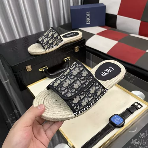Replica Christian Dior Slippers For Men #1330846 $60.00 USD for Wholesale