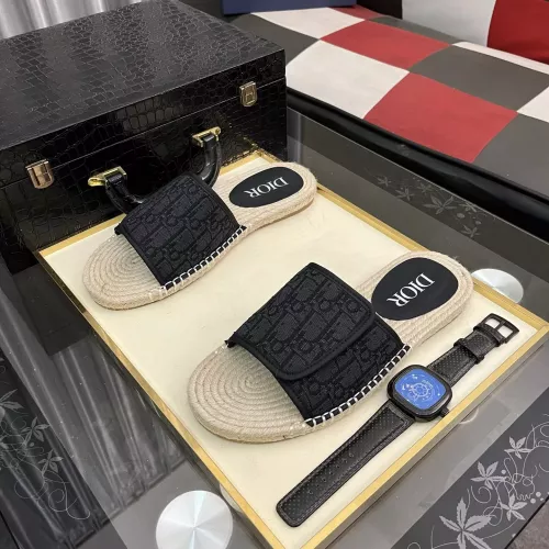 Replica Christian Dior Slippers For Men #1330847 $60.00 USD for Wholesale