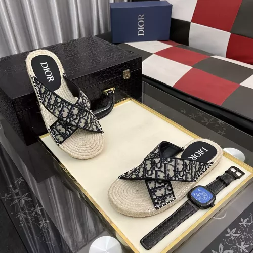 Replica Christian Dior Slippers For Men #1330848 $60.00 USD for Wholesale