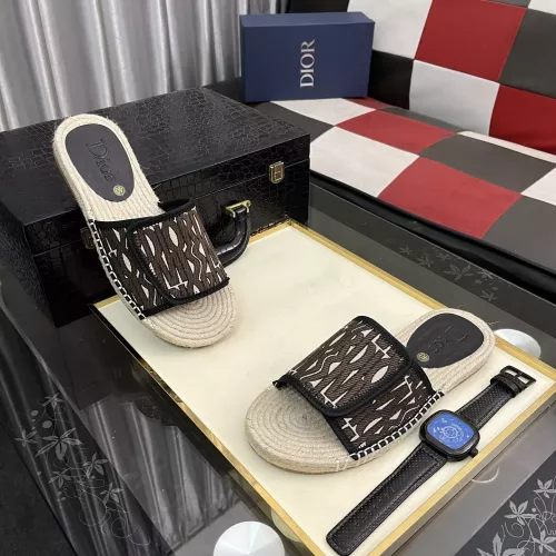 Christian Dior Slippers For Men #1330851 $60.00 USD, Wholesale Replica Christian Dior Slippers