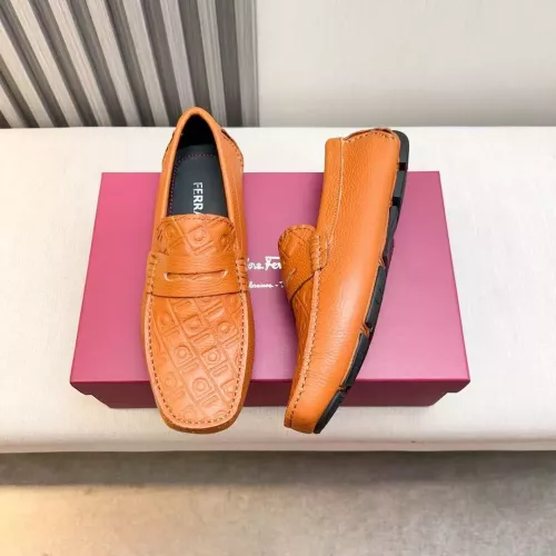 Salvatore Ferragamo Leather Shoes For Men #1330935 $100.00 USD, Wholesale Replica Salvatore Ferragamo Leather Shoes