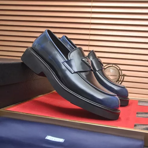 Replica Prada Leather Shoes For Men #1331041 $140.00 USD for Wholesale