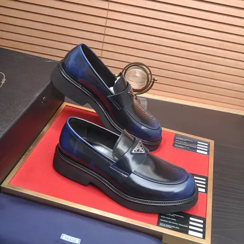 Replica Prada Leather Shoes For Men #1331041 $140.00 USD for Wholesale