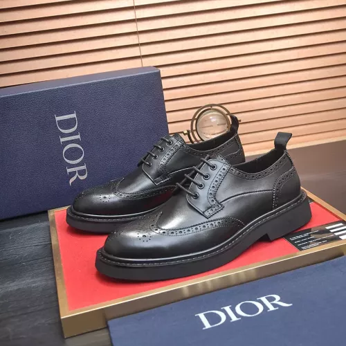 Christian Dior Leather Shoes For Men #1331049 $140.00 USD, Wholesale Replica Christian Dior Leather Shoes