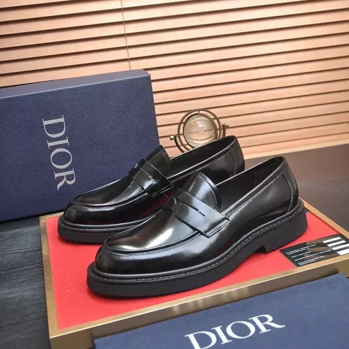 Christian Dior Leather Shoes For Men #1331051 $140.00 USD, Wholesale Replica Christian Dior Leather Shoes