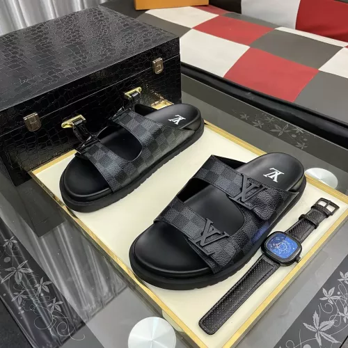 Louis Vuitton Slippers For Men #1331061 $56.00 USD, Wholesale Replica Louis Vuitton Slippers