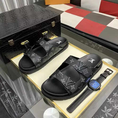Louis Vuitton Slippers For Men #1331062 $56.00 USD, Wholesale Replica Louis Vuitton Slippers