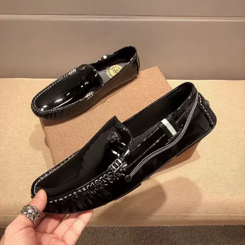 Versace Leather Shoes For Men #1331216 $76.00 USD, Wholesale Replica Versace Leather Shoes