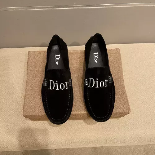 Christian Dior Leather Shoes For Men #1331217 $76.00 USD, Wholesale Replica Christian Dior Leather Shoes