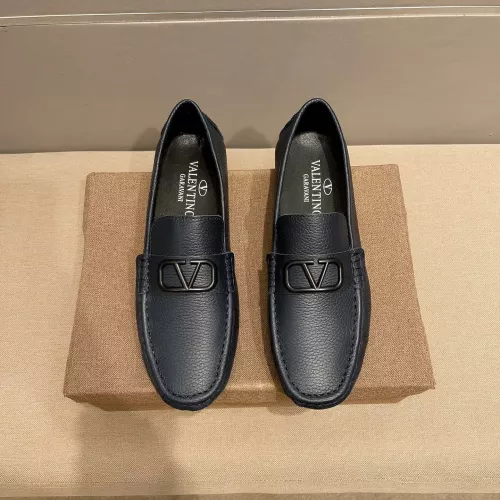 Valentino Leather Shoes For Men #1331223 $76.00 USD, Wholesale Replica Valentino Leather Shoes