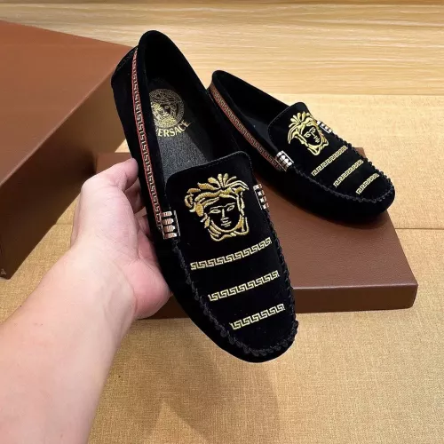Versace Leather Shoes For Men #1331277 $76.00 USD, Wholesale Replica Versace Leather Shoes