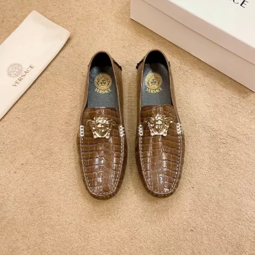 Versace Leather Shoes For Men #1331288 $76.00 USD, Wholesale Replica Versace Leather Shoes