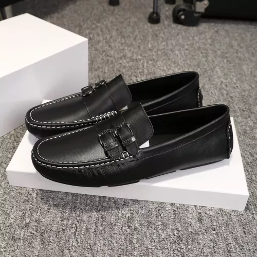Versace Leather Shoes For Men #1331290 $76.00 USD, Wholesale Replica Versace Leather Shoes