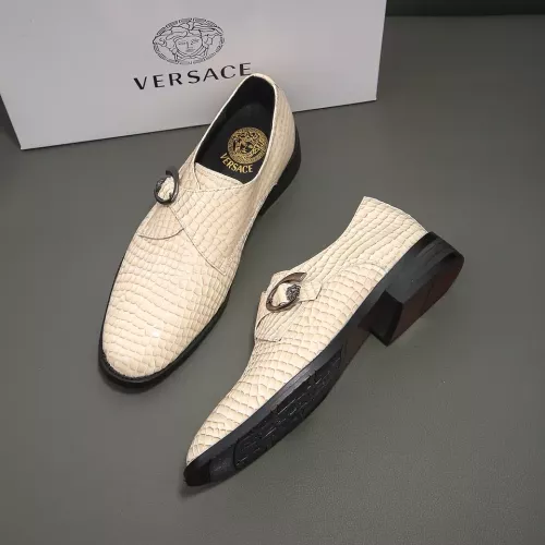 Versace Leather Shoes For Men #1331304 $85.00 USD, Wholesale Replica Versace Leather Shoes