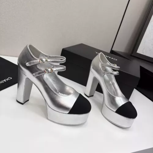 Chanel High-Heeled Shoes For Women #1331439 $125.00 USD, Wholesale Replica Chanel High-Heeled Shoes
