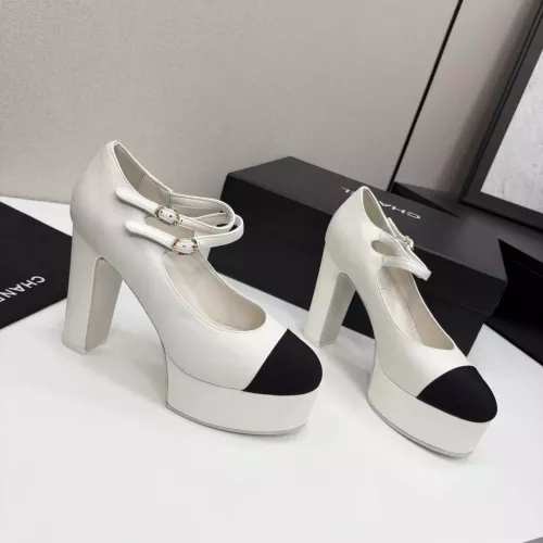 Chanel High-Heeled Shoes For Women #1331440 $125.00 USD, Wholesale Replica Chanel High-Heeled Shoes