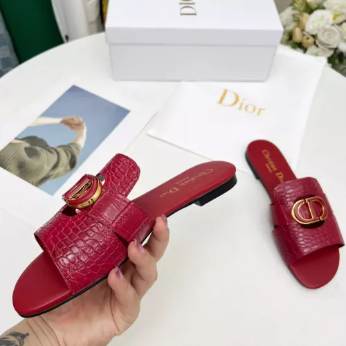Replica Christian Dior Slippers For Women #1331593 $85.00 USD for Wholesale