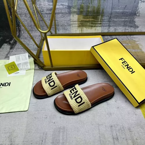 Fendi Slippers For Women #1331725 $76.00 USD, Wholesale Replica Fendi Slippers