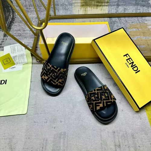 Replica Fendi Slippers For Women #1331734 $76.00 USD for Wholesale