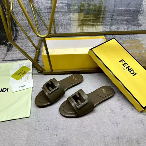 Fendi Slippers For Women #1331743 $80.00 USD, Wholesale Replica Fendi Slippers