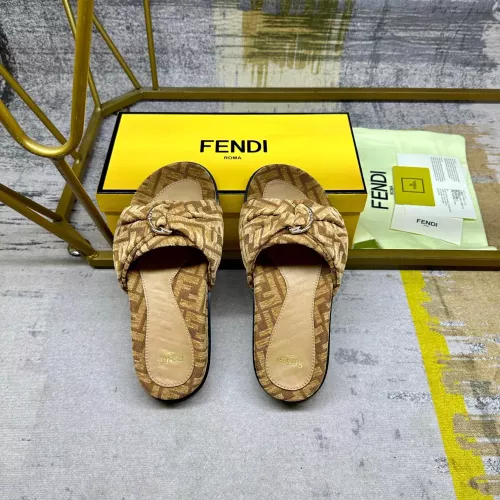 Replica Fendi Slippers For Women #1331772 $82.00 USD for Wholesale