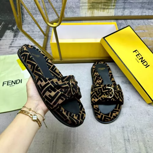Replica Fendi Slippers For Women #1331775 $82.00 USD for Wholesale