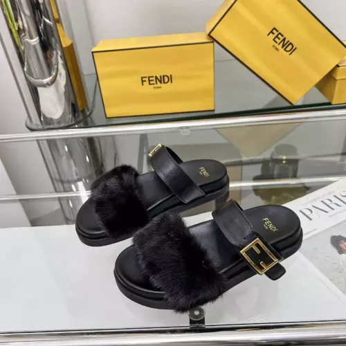 Fendi Slippers For Women #1331947 $102.00 USD, Wholesale Replica Fendi Slippers