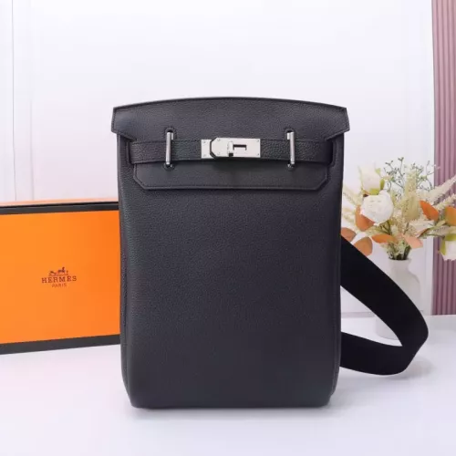 Hermes AAA Quality Messenger Bags In Black For Unisex #1332192 $251.24 USD, Wholesale Replica Hermes AAA Quality Messenger Bags